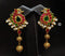 925 Kundan Peacock Earrings
